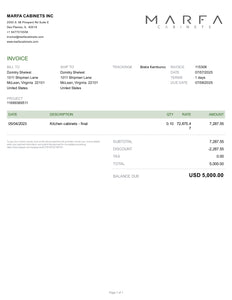 Invoice 115308-10%