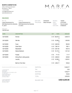 Invoice 163264-10%