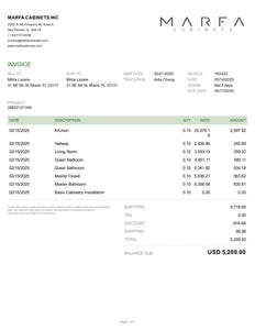 Invoice 163332-10%