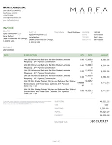 Invoice 163162-40%